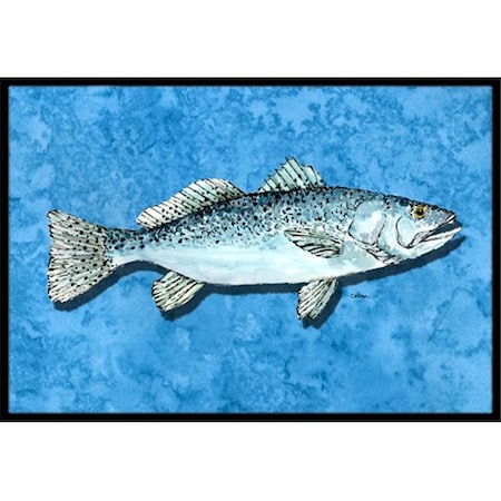 Carolines Treasures Carolines Treasures 8770JMAT 24 x 36 in. Fish - Trout Indoor Or Outdoor Doormat 8770JMAT